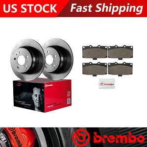 brake disc rotor 2006-2007XoCvbTtgu[L[^[ƃZ~bNu[Lpbhu{OE Fits 2006-2007 Subaru Impreza Front Brake Rotors & Ceramic Brake Pads Brembo OE