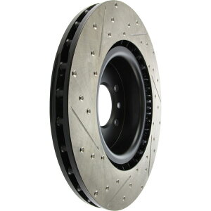 brake disc rotor �f�B�X�N�u���[�L���[�^�[�X�|�[�c�N���X�h�����ƃX���b�g�t���t�����g��stoptech 127.22011l Disc Brake Rotor-Sport Cross-Drilled and Slotted Front Left Stoptech 127.22011L�y���s�A���i�z