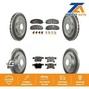 brake disc rotor �N���C�X���[�p�V�t�B�J�{�C�W���[�p�̃t�����g���A�R�[�e�B���O�f�B�X�N�u���[�L���[�^�[�Z���~�b�N�p�b�h�L�b�g Front Rear Coated Disc Brake Rotor Ceramic Pad Kit For Chrysler Pacifica Voyage