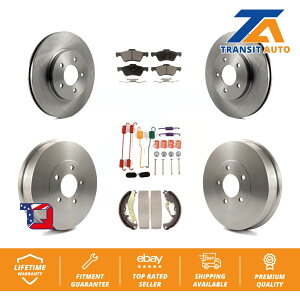 brake disc rotor フォードエスケープマーキュリー用のフロントリアブレーキローターセミメタリックパッドドラムキット(7PC) Front Rear Brake Rotors Semi-Metallic Pad Drum Kit (7Pc) For Ford Escape Mercury