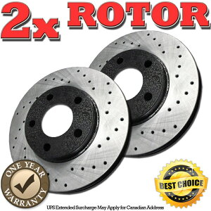 brake disc rotor RH0832�t�����g�v���~�A���u���b�N�N���X�h�����h�u���[�L���[�^�[2006 2006 Acura RL RH0832 FRONT Premium BLACK Cross Drilled Brake Rotors FOR 2005 2006 Acura RL�y���s�A���i�z