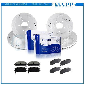 brake disc rotor �V�{���[equinox�|���e�B�A�b�N�g�����g�p�̃Z���~�b�N�u���[�L�p�b�h�ƃ��[�^�[�t�����g���A Ceramic Brake Pads And Rotors Front Rear For Chevrolet Equinox Pontiac Torrent�y���s�A���i�z