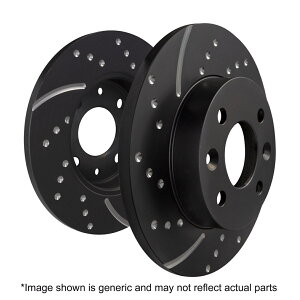 brake disc rotor �f�B�X�N�u���[�L���[�^�[-3GD�V���[�Y�X�|�[�c�X���b�g���[�^�[���AEBC�u���[�LGD7535 Disc Brake Rotor-3GD Series Sport Slotted Rotors Rear EBC Brake GD7535�y���s�A���i�z