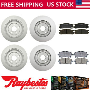brake disc rotor tBbg1998 Subaru ImprezatgALbgR[eBO[^[Z~bNpbhZbg-RayBestos Fits 1998 Subaru Impreza Front Rear Kit Coated Rotors Ceramic Pad Set -Raybestos