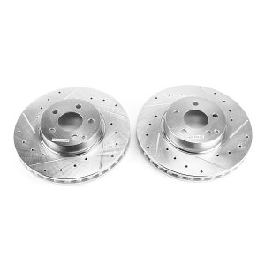 brake disc rotor EBR1627XPR PowerStop�u���[�L�f�B�X�N2�փZ�b�g�����Z�f�XC�N���XE�N�[�y�p EBR1627XPR Powerstop Brake Discs 2-Wheel Set Front for Mercedes C Class E Coupe�y���s�A���i�z