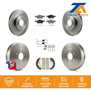 brake disc rotor フォードエスケープマーキュリー用のフロントリアディスクブレーキローターセラミックパッド&ドラムキット(7PC) Front Rear Disc Brake Rotor Ceramic Pad & Drum Kit (7Pc) For Ford Escape Mercur