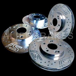 brake disc rotor HON100SL CIVIC SI 17-20�u���[�L���[�^�[�J�X�^�����SSI�Z�b�g�t�����g����у��A���[�^�[ HON100SL Civic Si 17-20 Brake Rotors Custom Logo Si Set Front and Rear Rotors�y���s�A���i�z