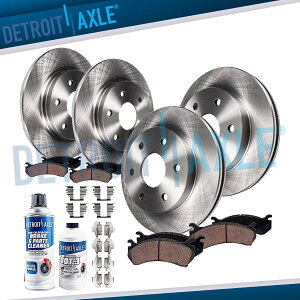 brake disc rotor 2007-2009 2010 2011�N���Y�͑��t�����g���A�f�B�X�N�u���[�L���[�^�[�Z���~�b�N�p�b�h For 2007-2009 2010 2011 Nissan Armada Front Rear Disc Brake Rotors Ceramic Pads