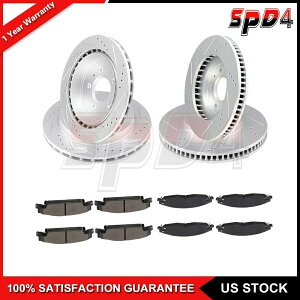 brake disc rotor F+R�h�����n�Z�f�B�X�N�u���[�L���[�^�[�L���f���b�NCTS�̃Z���~�b�N�p�b�h2003-2007 F+R Drilled Soltted Discs Brake Rotors Ceramic Pads For Cadillac CTS 2003-2007