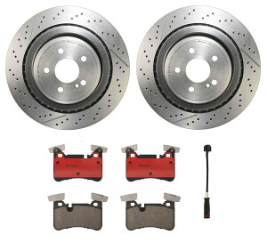 brake disc rotor MB C204 X218 W212 E63 AMG Sp̃u{Au[LLbgZ~bNpbhƃfBXN[^[ Brembo Rear Brake Kit Ceramic Pads & Disc Rotors For MB C204 X218 W212 E63 AMG S