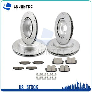 brake disc rotor NCX[_bW`W[[dp̃tgAZ~bNpbhƃ[^[u[L Front Rear Ceramic Pads And Rotors Brake For Chrysler Dodge Challenger Charger