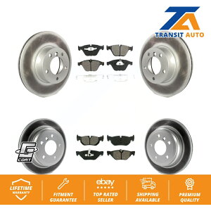 brake disc rotor BMW 328i Xdrive X1 328XI�p�̃t�����g���A�R�[�e�B���O�u���[�L���[�^�[�Z�~���^���b�N�p�b�h�L�b�g Front Rear Coated Brake Rotor Semi-Metallic Pad Kit For BMW 328i xDrive X1 328xi�y���s�A���i�z