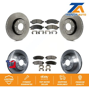 brake disc rotor �V�{���[�g���C���u���C�U�[GMC�G���{�C�p�̃t�����g���A�u���[�L���[�^�[�Z�~���^���b�N�p�b�h�L�b�g Front Rear Brake Rotor Semi-Metallic Pad Kit For Chevrolet Trailblazer GMC Envoy�y���s�A��