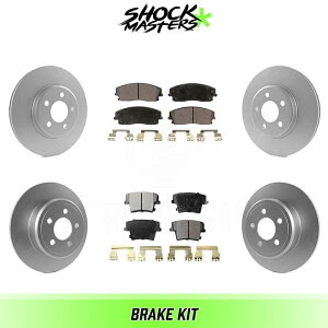 brake disc rotor 2006-2011_bW[d̃tgAZ~bNu[LpbhR[eBO[^[Lbg Front & Rear Ceramic Brake Pad & Coated Rotor Kit for 2006-2011 Dodge Charger
