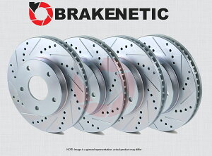 brake disc rotor [tg +A] Brakenetic Sport Drilled Slotted Brake Disc Rotors BSR75240 [FRONT + REAR] BRAKENETIC SPORT Drilled Slotted Brake Disc Rotors BSR75240