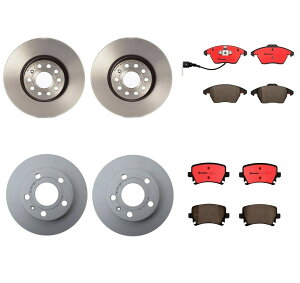 brake disc rotor AEfBA3 Quattro VW GTIStp̃tgуAfBXNu[L[^[ƃpbhLbg Front and Rear Disc Brake Rotors and Pads Kit For Audi A3 Quattro VW GTI Golf