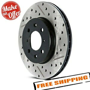 brake disc rotor STOPTECH 127.61044L DrilledSlotted Front Brake Rotor for 94-04 Ford Mustang StopTech 127.61044L Drilled & Slotted Front Brake Rotor for 94-04 Ford Mustang