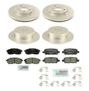 brake disc rotor {bVtg295mmA291mmfBXN[^[Z~bNpbhu[LLbgAltima FWD Bosch Front 295mm & Rear 291mm Disc Rotors Ceramic Pads Brake Kit For Altima FWD