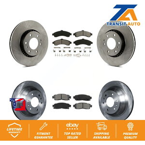 brake disc rotor �V�{���[�g���C���u���C�U�[GMC ext�p�̃t�����g���A�u���[�L���[�^�[�ƃZ�~���^���b�N�p�b�h�L�b�g Front Rear Brake Rotor & Semi-Metallic Pad Kit For Chevrolet Trailblazer GMC EXT�y���s�A���i�z
