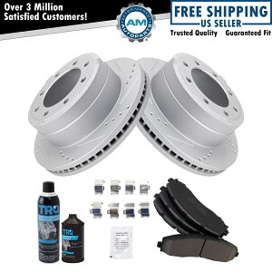 brake disc rotor ���A�v���~�A��POSI�Z���~�b�N�u���[�L�p�b�h���p�t�H�[�}���X���[�^�[�L�b�gw/���w���� Rear Premium Posi Ceramic Brake Pad & Performance Rotor Kit w/Chemicals