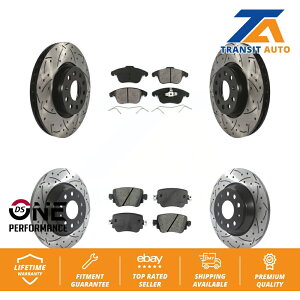 brake disc rotor tgAhXbgfBXNu[L[^[[^[Z~^bNpbhLbgQ3 Quattro Front Rear Drill Slot Disc Brake Rotor Semi-Metallic Pad Kit For Audi Q3 Quattro