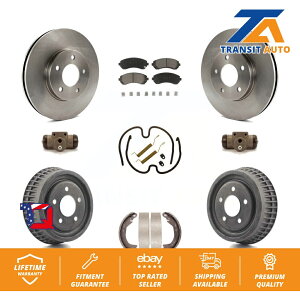 brake disc rotor V{[x`[|eBAbNp̃tgAu[L[^[Z~bNpbhhLbgi9PCj Front Rear Brake Rotors Ceramic Pad Drum Kit (9Pc) For Chevrolet Venture Pontiac