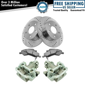 brake disc rotor �V�{���[�p�̐V�����f�B�X�N�u���[�L�L�����p�[POSI�Z���~�b�N�p�b�h���p�t�H�[�}���X���[�^�[���A�L�b�g New Disc Brake Caliper Posi Ceramic Pad & Performance Rotor Rear Kit for Chevy
