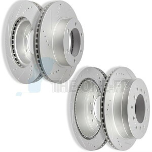 brake disc rotor 2001N2002N2007Ñg^ZRCAtg318.8mmA312mmfBXNu[L[^[ For 2001 2002-2007 Toyota Sequoia Front 318.8mm Rear 312mm Discs Brake Rotors