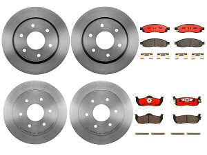 brake disc rotor �u�����{�t�����g���A�t���u���[�L�L�b�g�f�B�X�N���[�^�[QX56 ARMADA TITAN�p�Z���~�b�N�p�b�h Brembo Front Rear Full Brake Kit Disc Rotors Ceramic Pads For QX56 Armada Titan