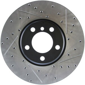 brake disc rotor STOPTECH 127.34140L SELECT SPORT SPORT Cross-drilled and Slotted Disc Brake Rotor StopTech 127.34140L Select Sport Cross-Drilled And Slotted Disc Brake Rotor