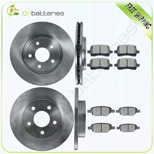 brake disc rotor ���Y�N�G�X�g�x�[�X�v���`�iSE Slt SV�p�̃t�����g���A�u���[�L�p�b�h�ƃ��[�^�[ Front Rear Brake Pads and Rotors For Nissan Quest Base Platinum SE SL SLT SV�y���s�A���i�z