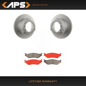 brake disc rotor F-450 F-550�X�[�p�[�f���[�e�BLCF 10���O�p�̃��AS���^���b�N�u���[�L�p�b�h�ƃ��[�^�[ Rear S Metallic Brake Pads & Rotors for F-450 F-550 Super Duty LCF 10 Lug�y���s�A���i�z