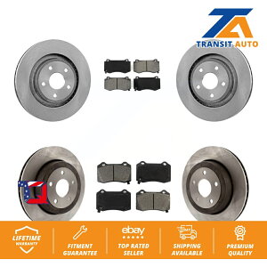 brake disc rotor 06-10�W�[�v�O�����h�`�F���L�[SRT8�p�̃t�����g���A�u���[�L���[�^�[�Z�~���^���p�b�h�L�b�g Front Rear Brake Rotors Semi-Metallic Pad Kit For 06-10 Jeep Grand Cherokee SRT8�y���s�A���i�z