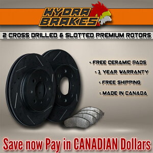 brake disc rotor 2013 Taurus Sho Drill Slot Brake RotorsZ~bNuNF FITS 2013 Taurus SHO Drill Slot Brake Rotors CERAMIC BLK F