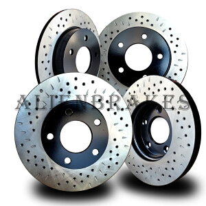 brake disc rotor INF032SD Q50 Q50H QX60m[X|[cu[L[^[NXhfBvXbg INF032SD Q50 Q50h Qx60 No-Sport Brake Rotors Cross Drill & Dimple Slots