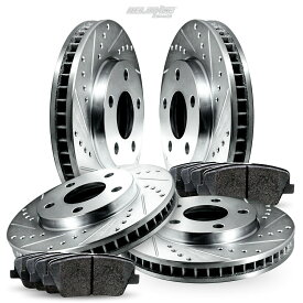 brake disc rotor フルキットクロスドリルスロットスロットブレーキローターディスクとフュージョン用セラミックパッド、MKZ Full Kit Cross-Drilled Slotted Brake Rotors Disc and Ceramic Pads For Fusion,MKZ