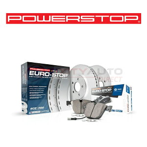 brake disc rotor 2004�N����2007�N��BMW 530I 3.0L L6 -HK�̃p���[�X�g�b�v���[���X�g�b�v�f�B�X�N�u���[�L�p�b�h�����[�^�[ Power Stop EuroStop Disc Brake Pads & Rotor for 2004-2007 BMW 530i 3.0L L6 - hk�y���s�A���i�z