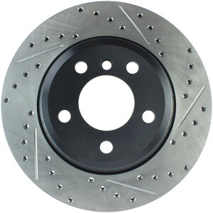 brake disc rotor STOPTECH 127.34141L SELECT SPORT SPORT Cross-drilled and Slotted Disc Brake Rotor StopTech 127.34141L Select Sport Cross-Drilled And Slotted Disc Brake Rotor