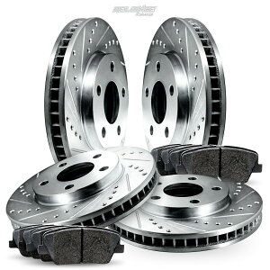 brake disc rotor BLCC.62104.02p̃tLbgNXhXbgXbgu[L[^[ƃZ~bNpbh Full Kit Cross-Drilled Slotted Brake Rotors and Ceramic Pads For BLCC.62104.02