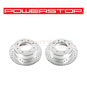 brake disc rotor 2004�N����2018�N�̃V�{���[�G�N�X�v���XCF�̃p���[�X�g�b�v�h�����h�f�B�X�N�u���[�L���[�^�[ Power Stop Drilled Slotted Disc Brake Rotor for 2004-2018 Chevrolet Express cf�y���s�A���i�z