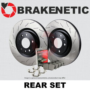 brake disc rotor Au[PleBbNv~ARSXbgu[L[^[+Z~bNpbhGT/N-LINE 55.50061.41 REAR BRAKENETIC PREMIUM RS Slot Brake Rotors+ Ceramic Pads GT/N-LINE 55.50061.41