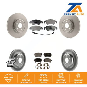 brake disc rotor AEfBA6p̃tgAR[eBOfBXNu[L[^[ƃZ~bNpbhLbg Front Rear Coated Disc Brake Rotors And Ceramic Pads Kit For Audi A6