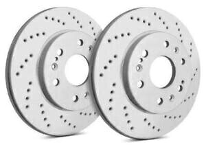 brake disc rotor 2012 - 16ÑAEfBS4 2012-17 Audi S5̃O[hXbgXbg345u[L[^[ Gray Drilled Slotted Front 345 Brake Rotors for 2012-16 Audi S4 2012-17 Audi S5