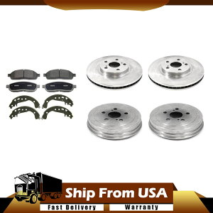 brake disc rotor tg+A6x CDZ~bNu[LpbhV[Y[^[htBbgg^J[03_WT Front+Rear 6X CD Ceramic Brake Pads Shoes Rotors Drums fits Toyota Corolla 03_WT