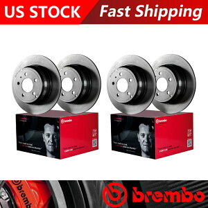 brake disc rotor 2000�N����2003�N�̃u�����{�{���{S40�t�����g +���A�R�[�e�B���O�u���[�L���[�^�[ Brembo for 2000-2003 Volvo S40 Front + Rear Coated Brake Rotors�y���s�A���i�z