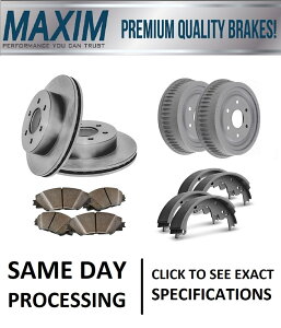 brake disc rotor tgWIbg[^[ƃZ~bNpbhƃAhƃu[LV[Y Front Geomet Rotors & Ceramic Pads & Rear Drums & Brake Shoes