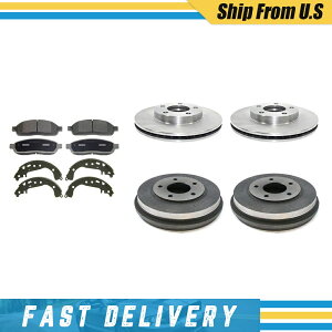 brake disc rotor CEDUセラミックブレーキパッドシューズロータードラム6 PCSフロント+リアフォードエスケープ_XJ CEDU Ceramic Brake Pads Shoes Rotors Drums 6 pcs Front+Rear for Ford Escape_XJ