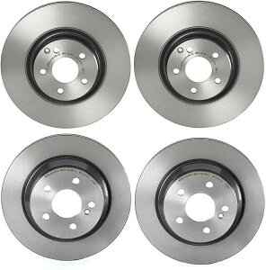 brake disc rotor MB W211 E550�x�[�X'07 -'09�p�u�����{�t�����g����у��A�R�[�e�B���O�u���[�L�f�B�X�N���[�^�[�L�b�g Brembo Front and Rear Coated Brake Disc Rotors Kit for MB W211 E550 Base '07-'09�y���s�A���i�z