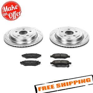 brake disc rotor �p���[�X�g�b�vK3072 1�N���b�NZ23�G�{�����[�V�����X�|�[�c�u���[�L�L�b�g10-15�V�{���[�J�}�� Power Stop K3072 1-Click Z23 Evolution Sport Brake Kit for 10-15 Chevy Camaro�y���s�A���i�z