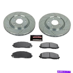 brake disc rotor �p���[�X�g�b�v�t�����gZ23�G�{�����[�V�����X�|�[�c�u���[�L�L�b�g17-19�N���C�X���[�p�V�t�B�J Power Stop Front Z23 Evolution Sport Brake Kit For 17-19 Chrysler Pacifica